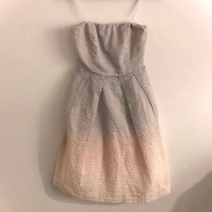 J. Crew Lorelei Embossed Cotton Ombré Dress